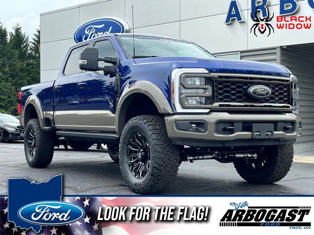 New 2026 Blue Ford XLT Black Widow Lifted Truck image 1