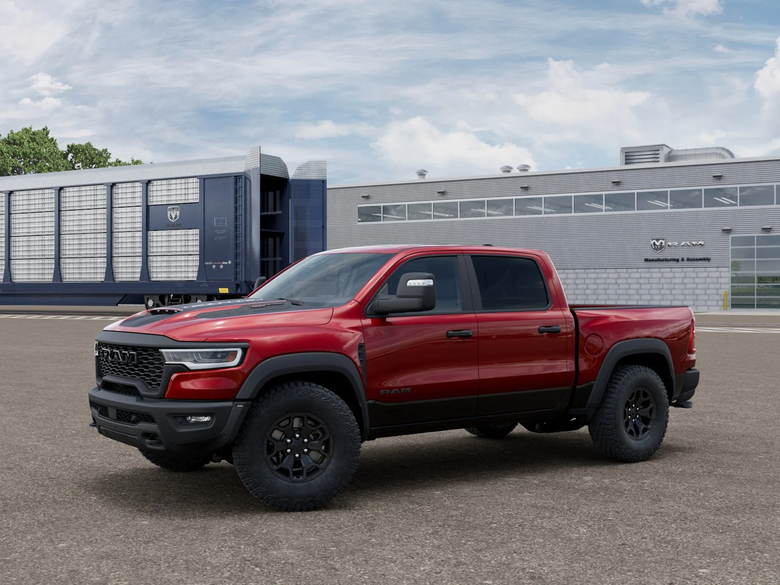 New 2026 Molten Red Pearl-Coat Exterior Paint RAM RHO image 2