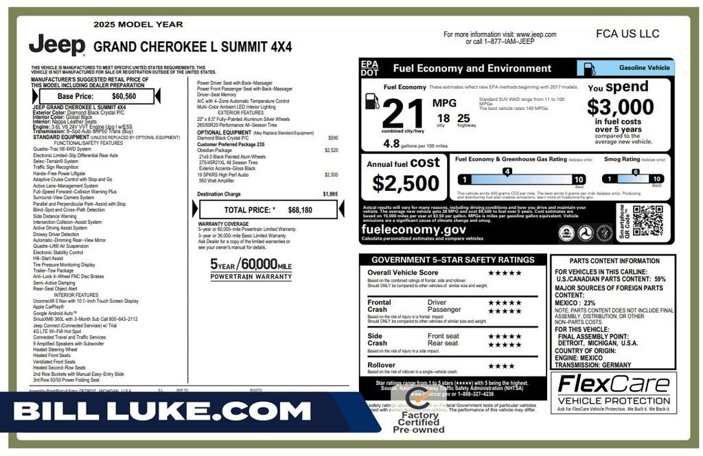 Used 2025 Black Jeep Summit image 1