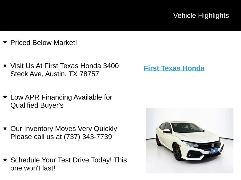 Used 2019 White Orchid Pearl Honda Sport Touring image 9