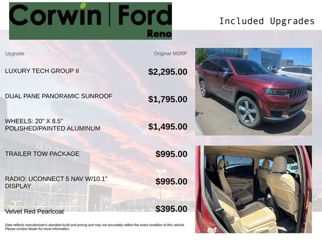 Used 2021 Velvet Red Pearlcoat Jeep Limited image 3