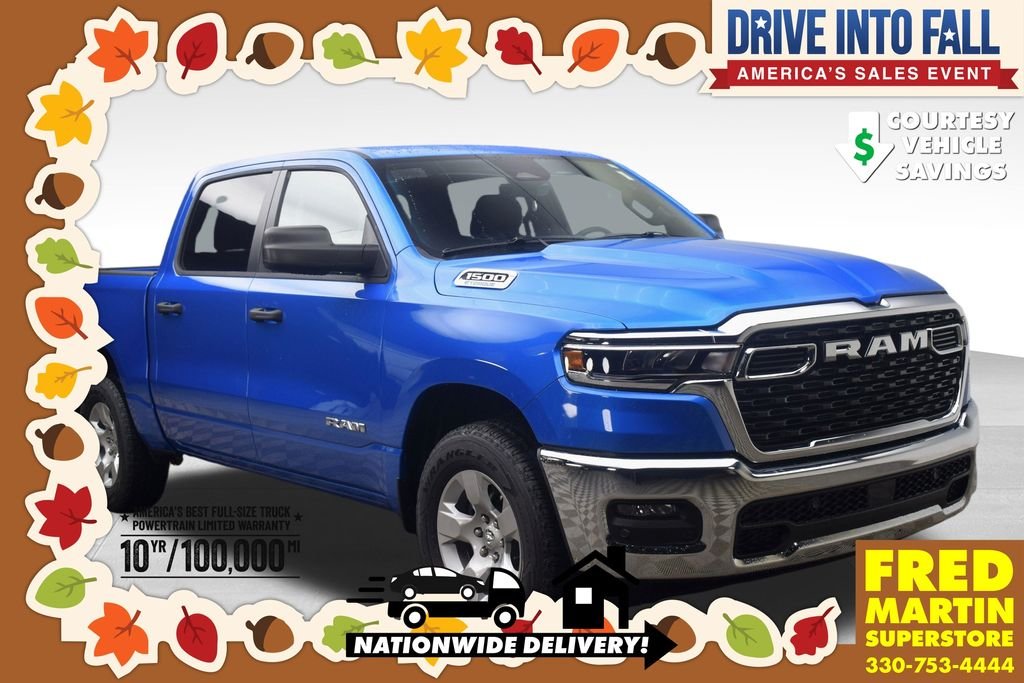 New 2026 Hydro Blue Pearl-Coat Exterior Paint RAM Big Horn/Lone Star image 1