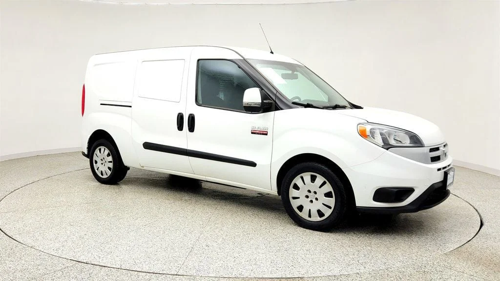 Used 2018 Bright White Ram Tradesman SLT Van w/ ParkSense & Commercial Shelving image 3