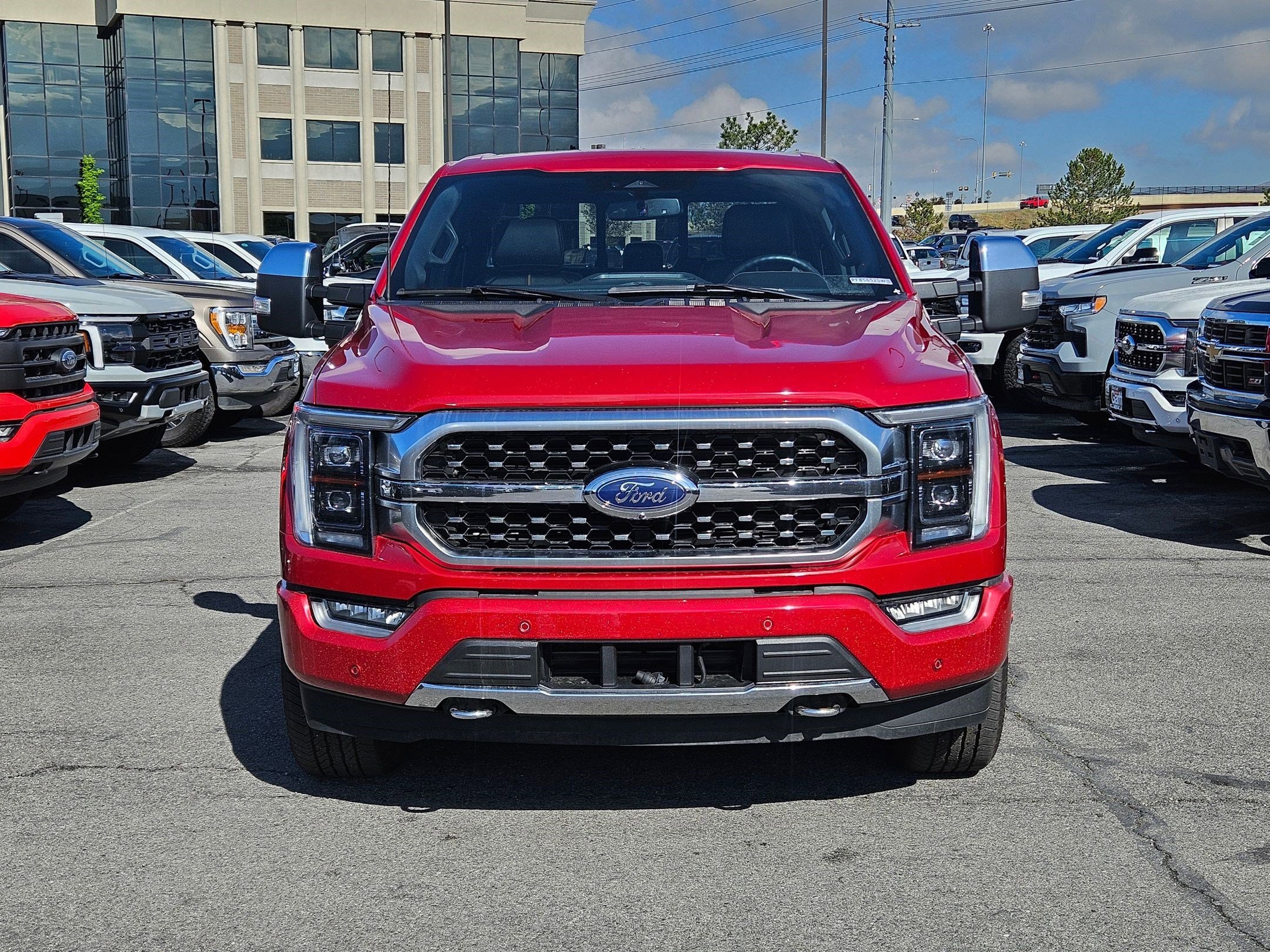 Used 2023 Rapid Red Metallic Tinted Clearcoat Ford Platinum image 9