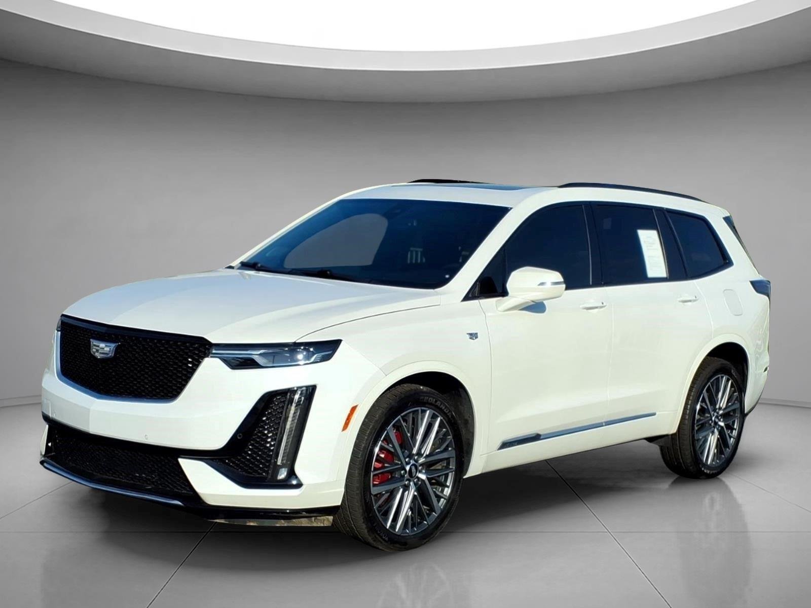 Used 2022 Crystal White Tricoat Cadillac Sport image 1