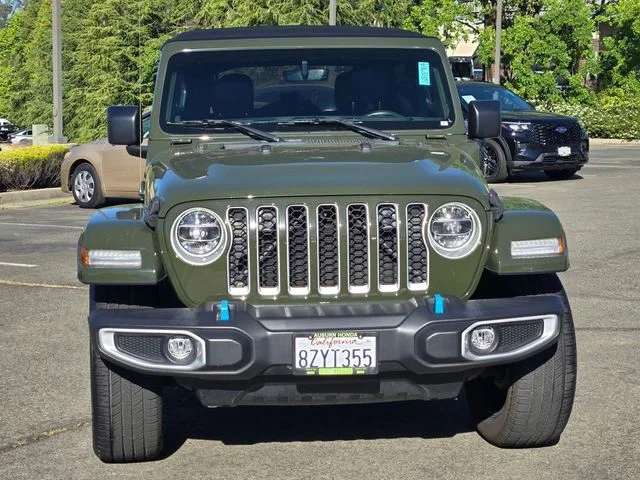 Used 2022 Sarge Green Clearcoat Jeep Unlimited Sahara 4xe image 2