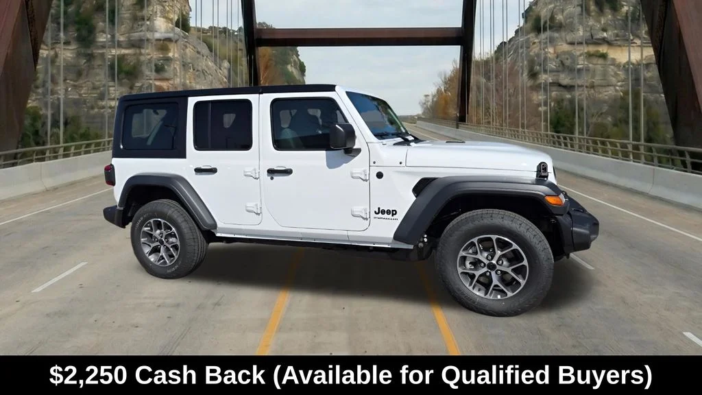 New 2026 Bright White Clear-Coat Exterior Paint Jeep Sport S image 14
