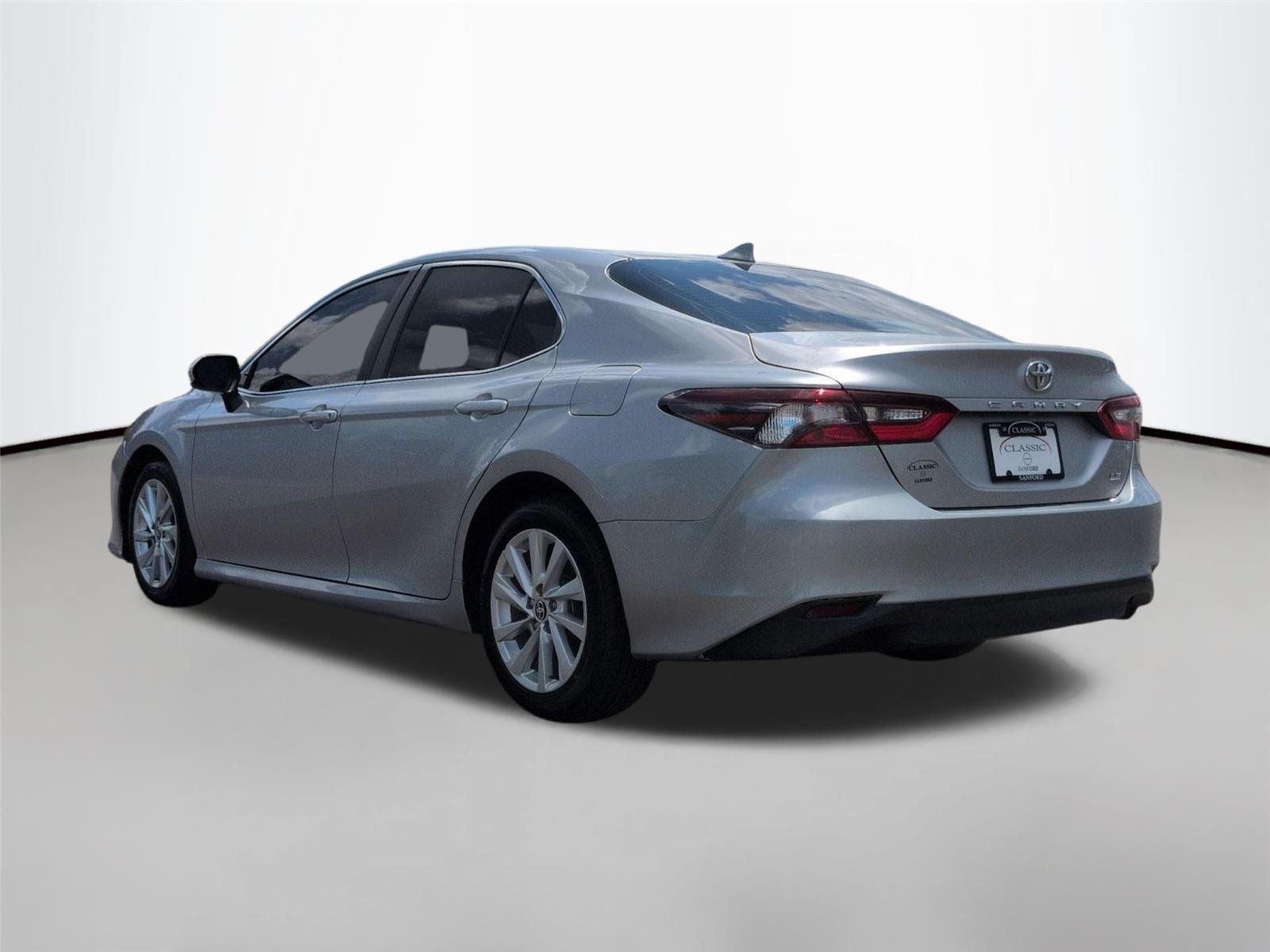 Used 2021 Celestial Silver Metallic Toyota LE image 3