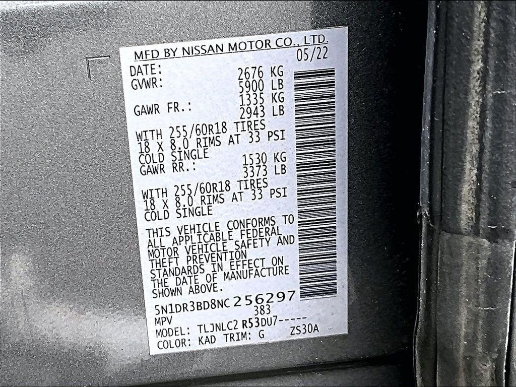 Used 2022 Gun Metallic Nissan SV image 35