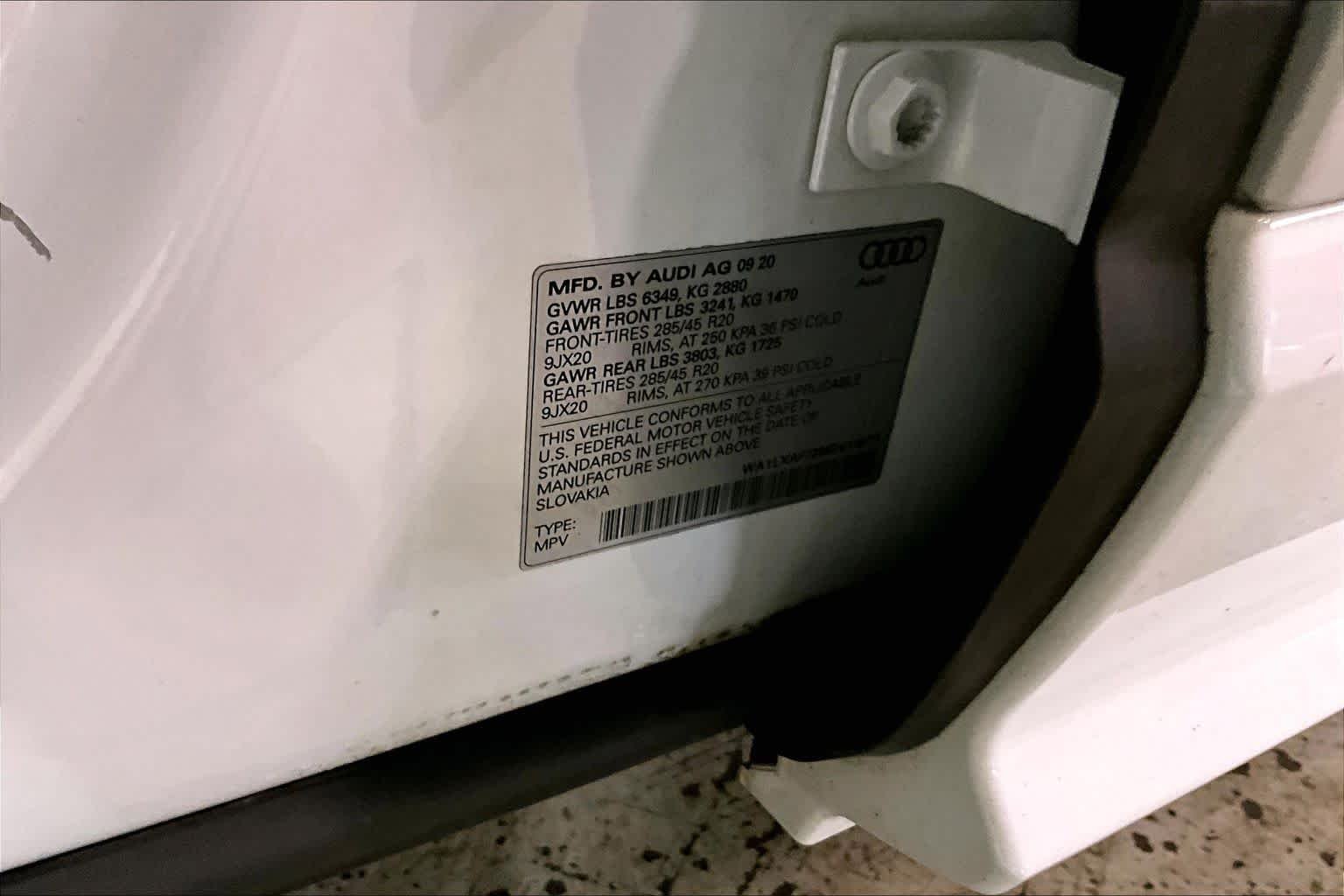 Used 2021 Glacier White Metallic Audi Premium Plus image 31