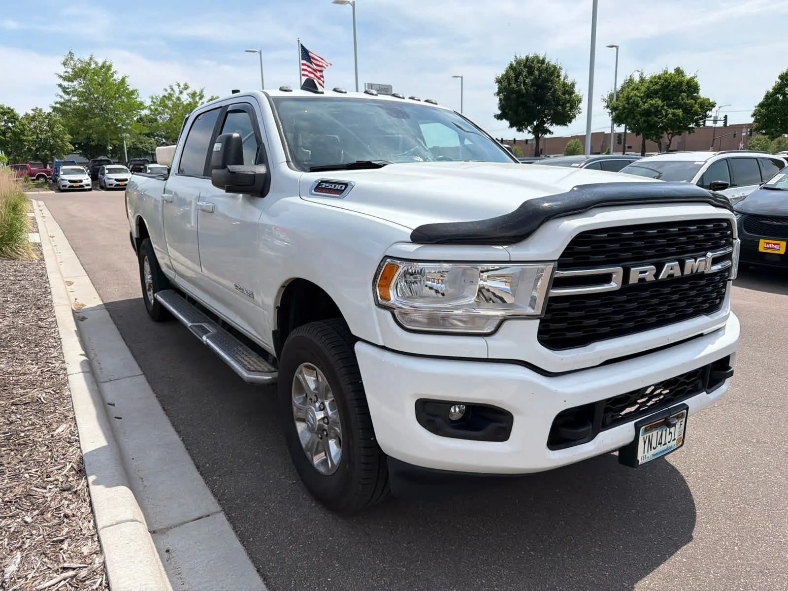 Used 2023 Bright White Clearcoat Ram Big Horn image 2