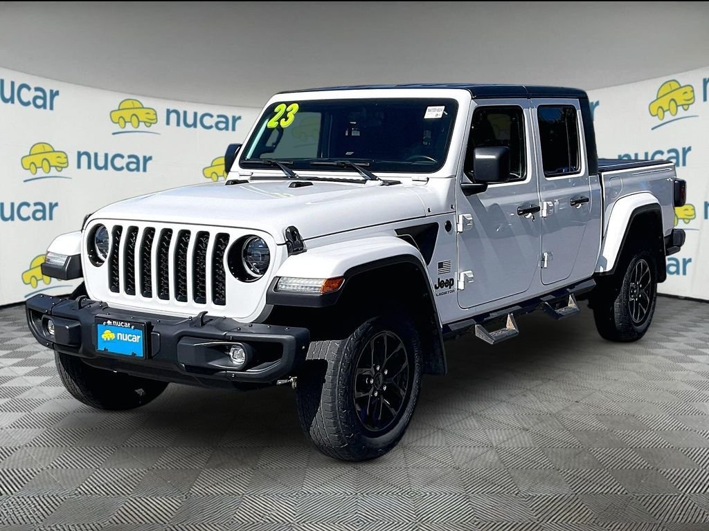 Used 2023 Bright White Clearcoat Jeep  image 3