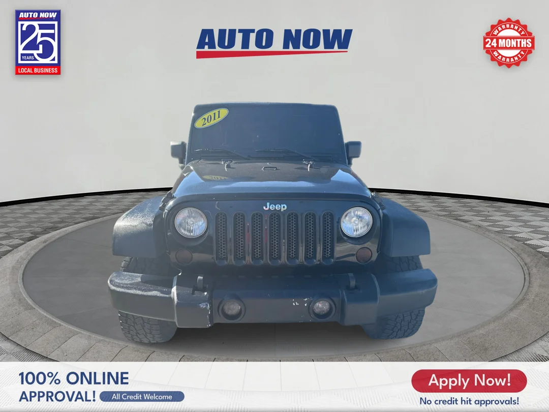 Used 2011 Black with Black Har Jeep Unlimited Sport 4WD image 2