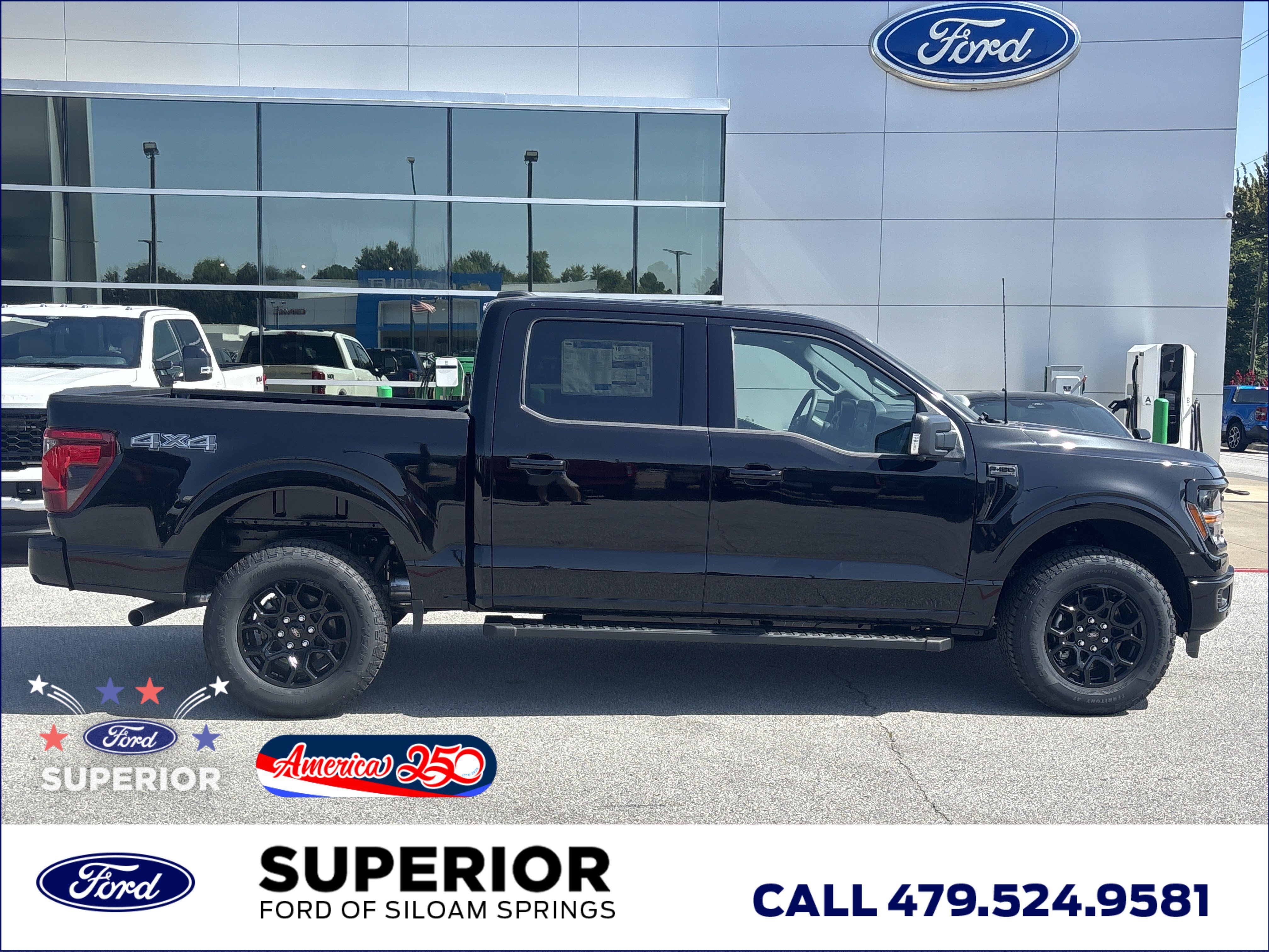 New 2026 Agate Black Metallic Ford XLT 4WD image 2