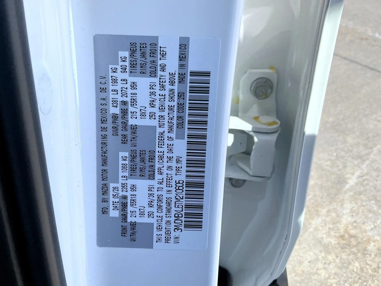 New 2026 Snowflake White Pearl Mazda 2.5 S Aire Edition image 26