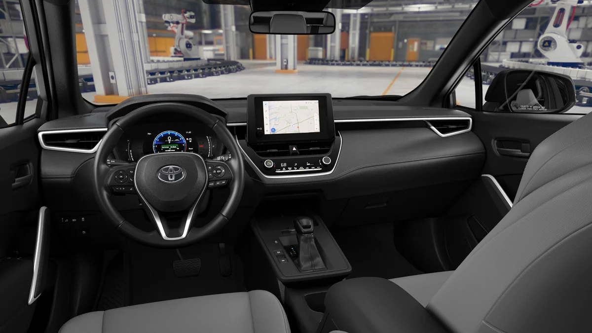 New 2026 Sonic Silver with Jet Black roof Toyota Hybrid SE image 19