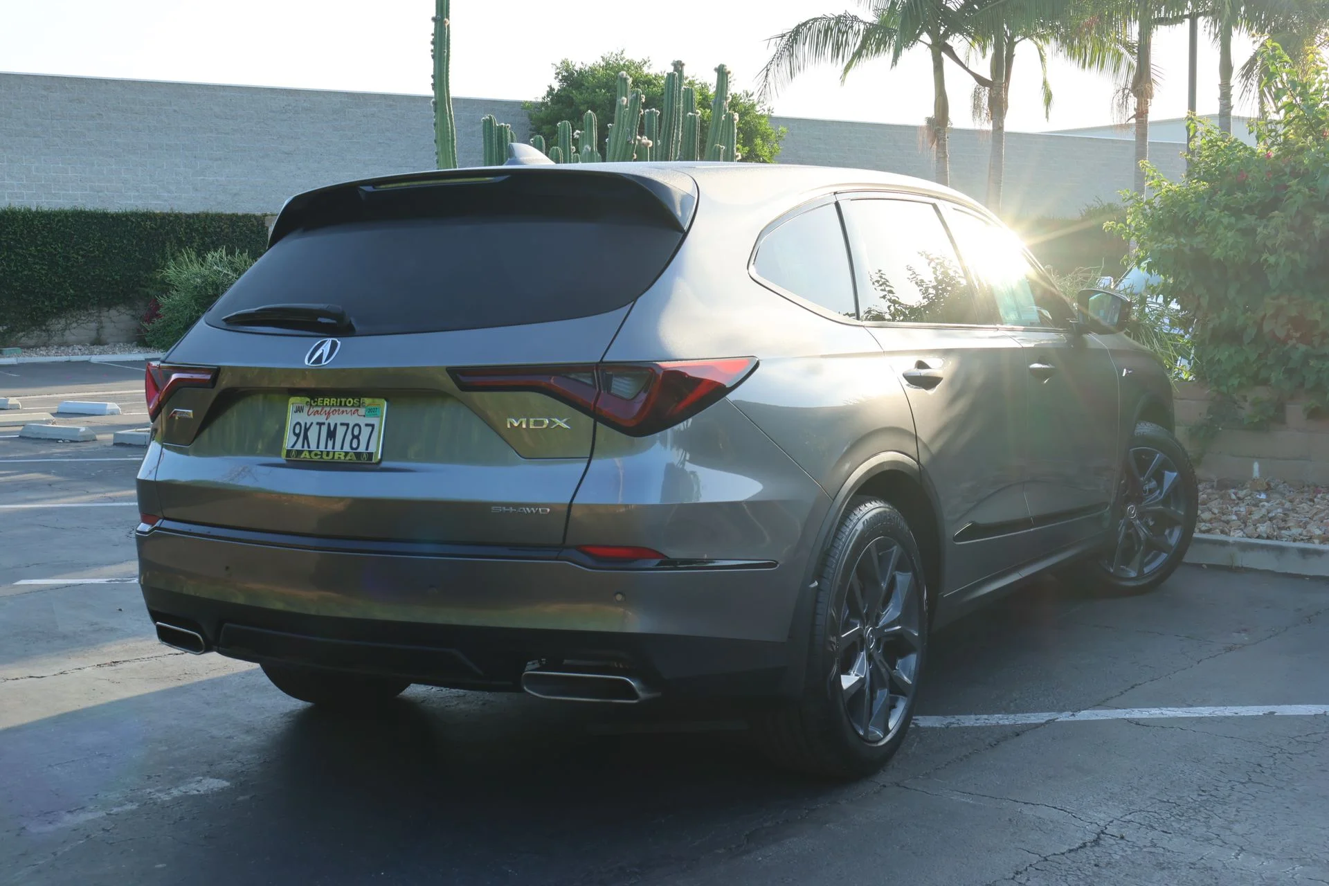 Certified Used 2024 Liquid Carbon Metallic Acura SH-AWD A-SPEC image 2