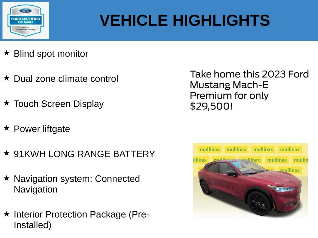 Certified Used 2023 Red Ford Premium image 21