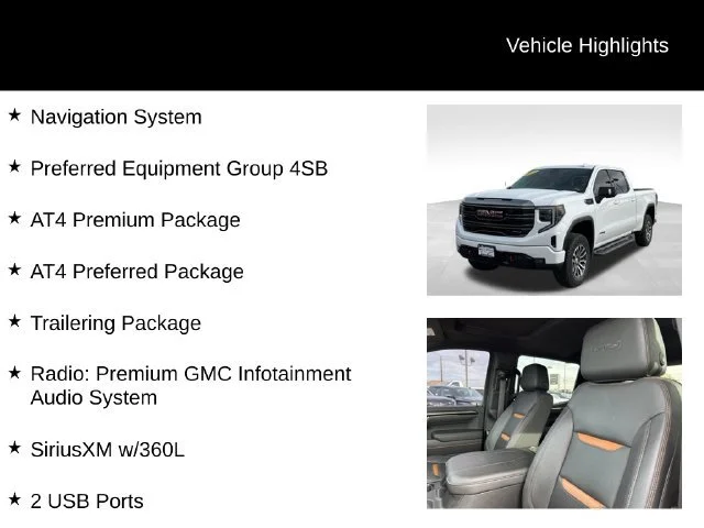 Certified Used 2023 SUMMIT WHITE GMC AT4 image 8