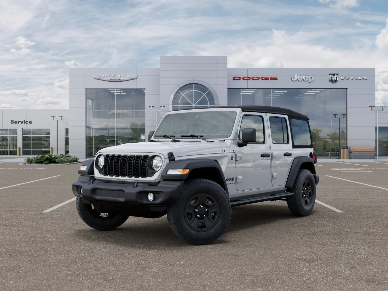 New 2026 Bright White Clear-Coat Exterior Paint Jeep Sport image 28