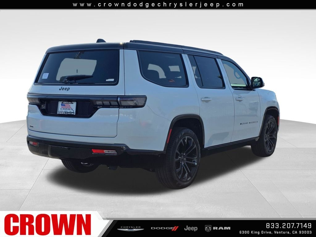 New 2026 Bright White Clear-Coat Exterior Paint Jeep Summit Obsidian image 5