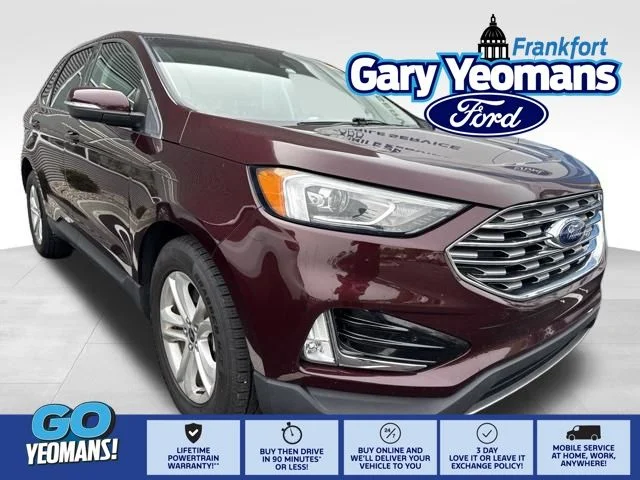 Used 2019 Burgundy Velvet Metallic Tinted Clearcoat Ford SEL image 1