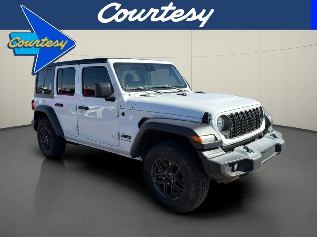 Used 2024 White Jeep Sport S image 1