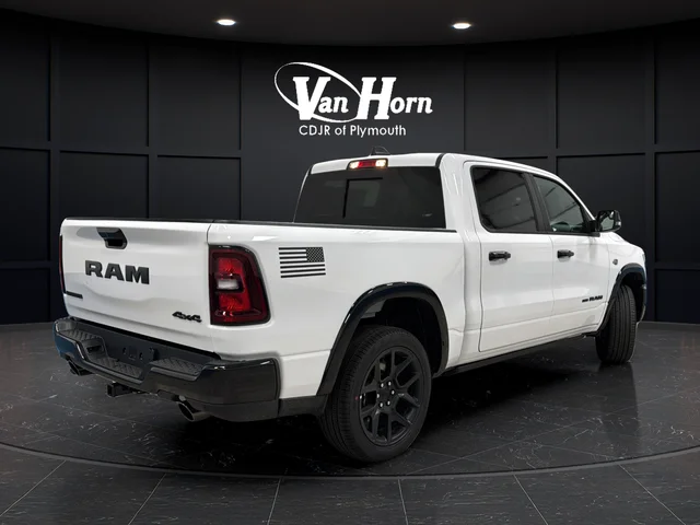 New 2026 Bright White Clear-Coat Exterior Paint RAM Laramie image 7