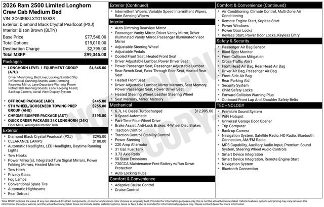 Used 2026 Black Ram Limited Longhorn image 3