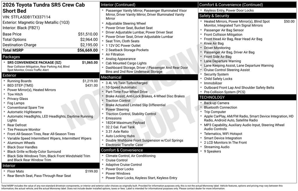 Used 2026 Gray Toyota SR5 image 6