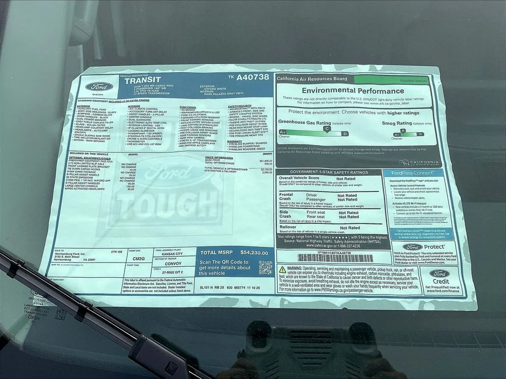 New 2026 Oxford White Ford Cargo Van image 11