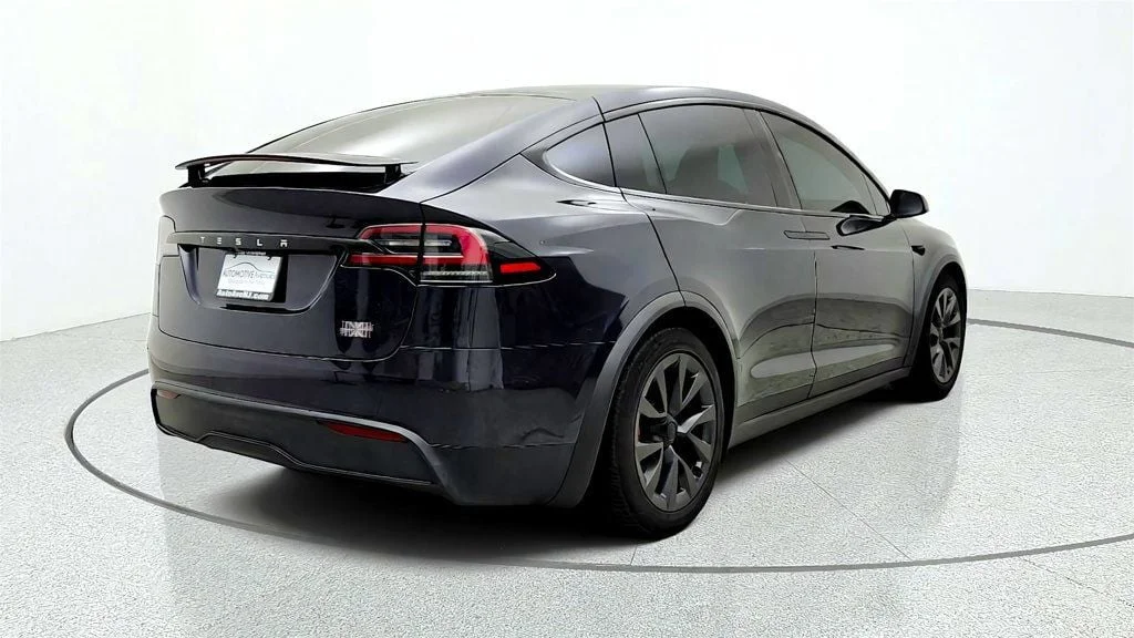 Used 2024 Stealth Grey Tesla Plaid AWD w/ White & Black Vegan Leather Interior image 5