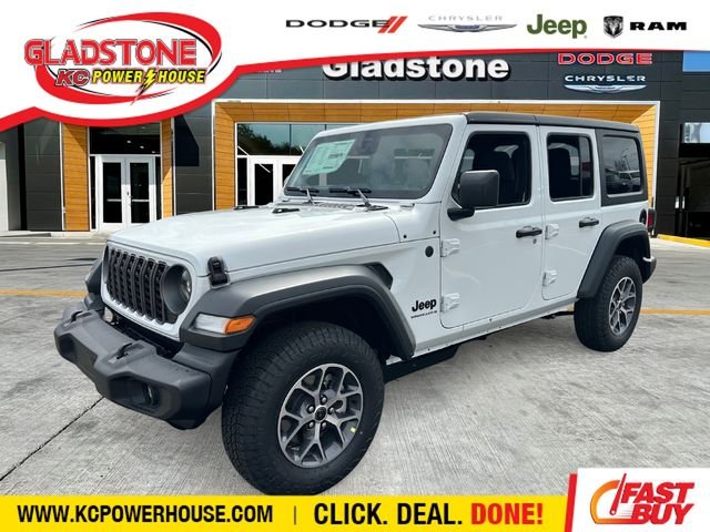 New 2026 Bright White Clear-Coat Exterior Paint Jeep Sport S image 1