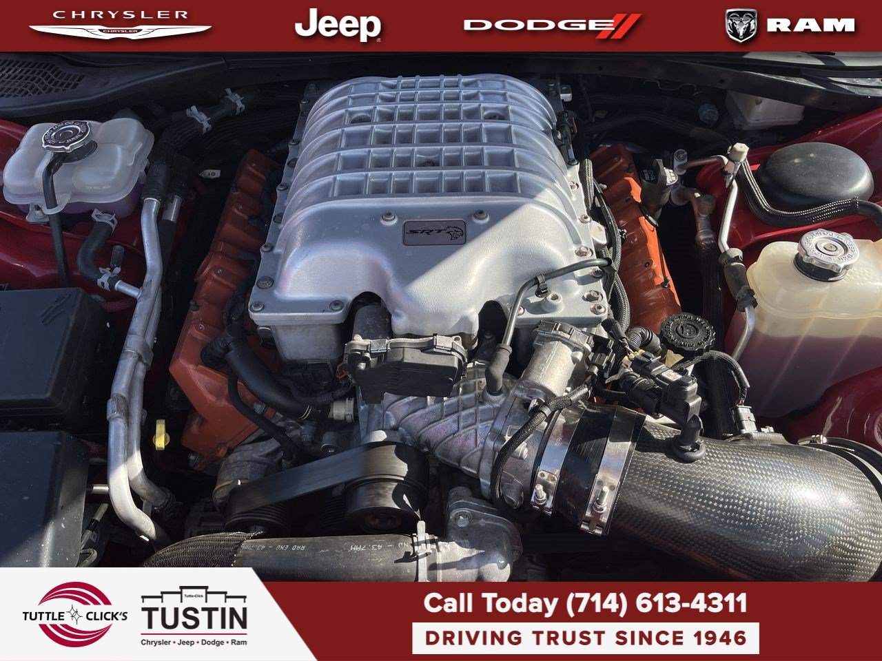 Used 2016 Redline Red Tricoat Pearl Dodge SRT Hellcat image 35