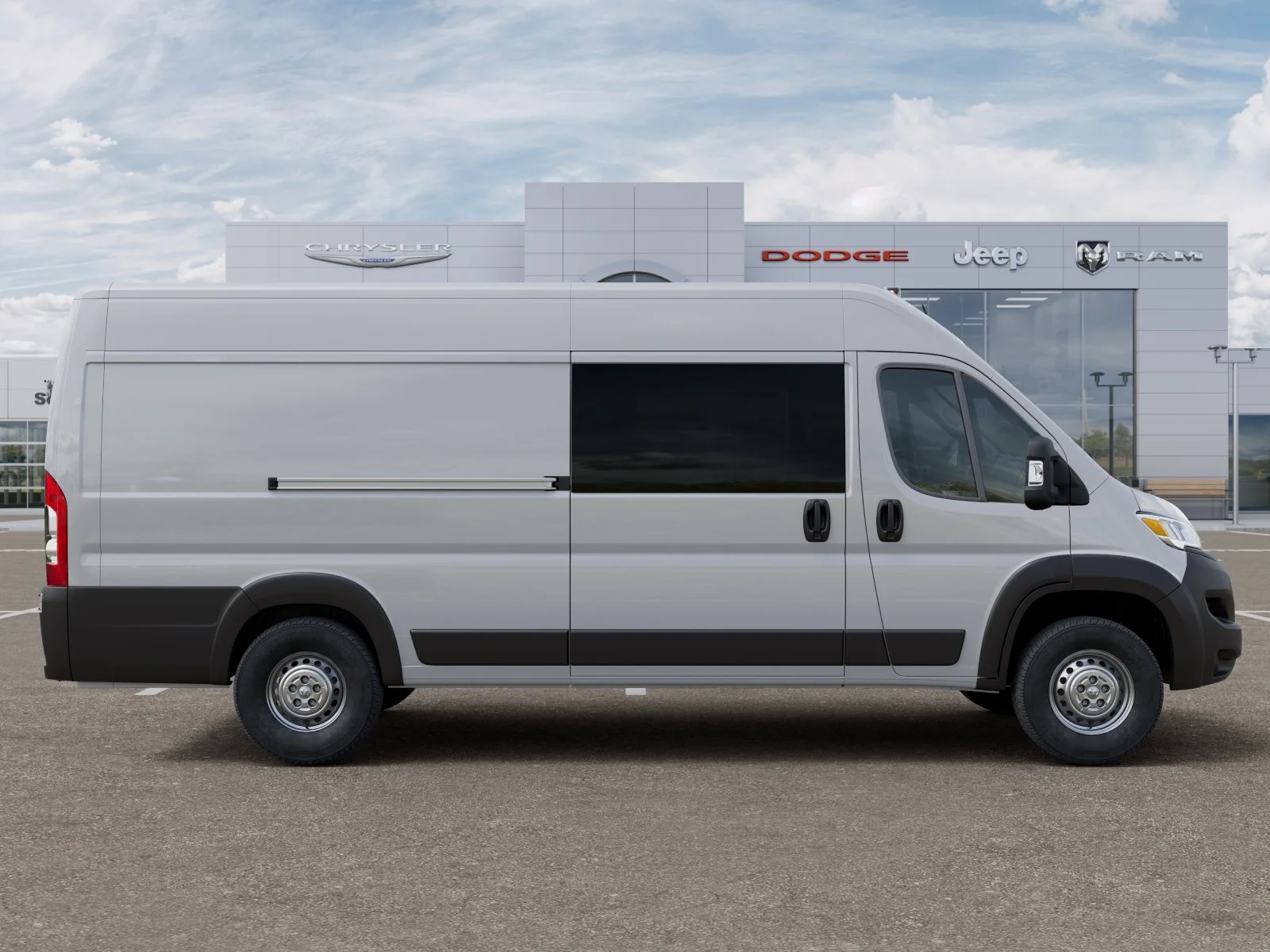 New 2025 Bright White Clearcoat RAM High Roof image 48