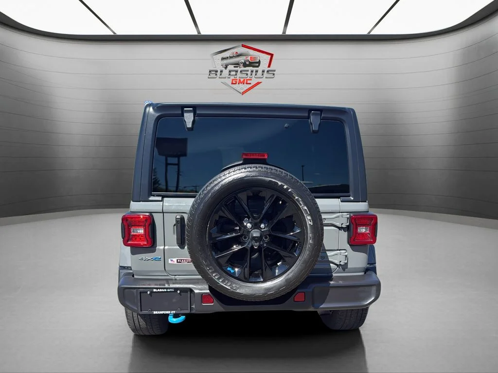 Used 2023 Gray Jeep Sahara 4xe image 4