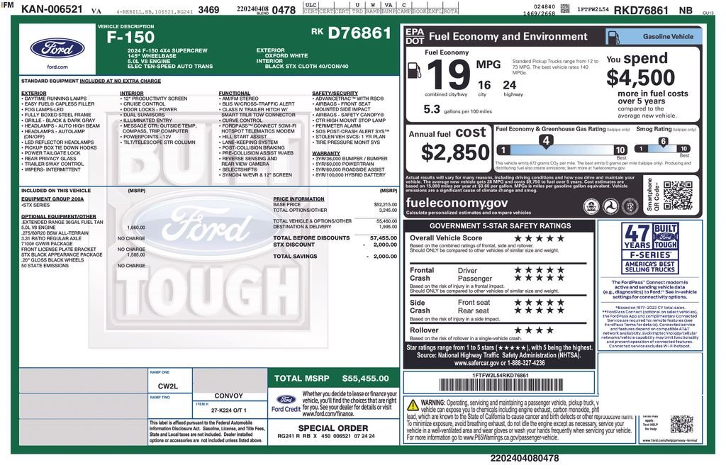 Used 2024 White Ford STX image 14