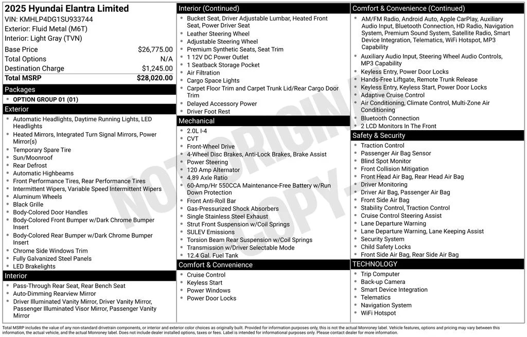 2025 Hyundai Elantra 2.0 Limited IVT's photo