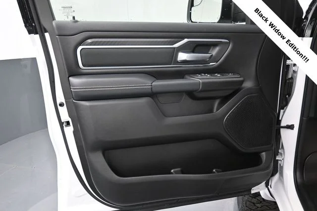 New 2026 Bright White Clear-Coat Exterior Paint RAM BLACK WIDOW EDITION image 17