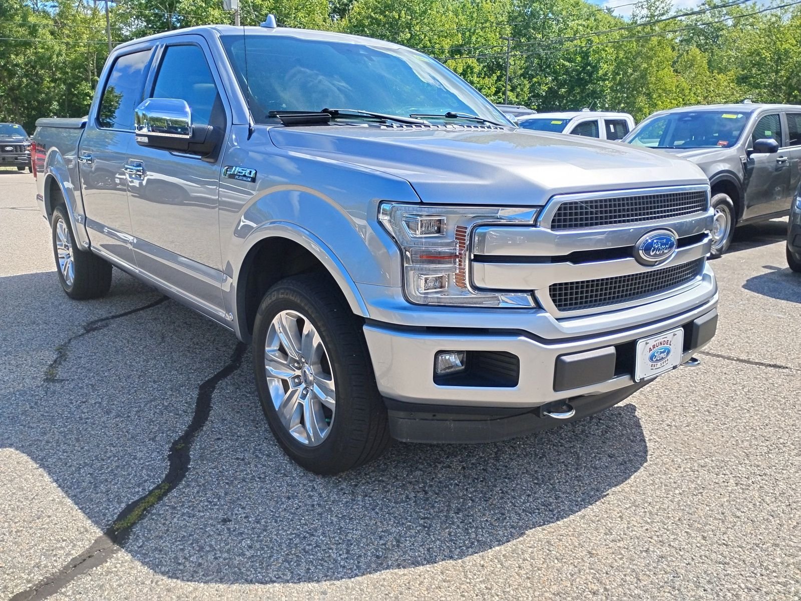 Silver 2020 Ford F-150 Pickup Truck Four-Wheel Drive 