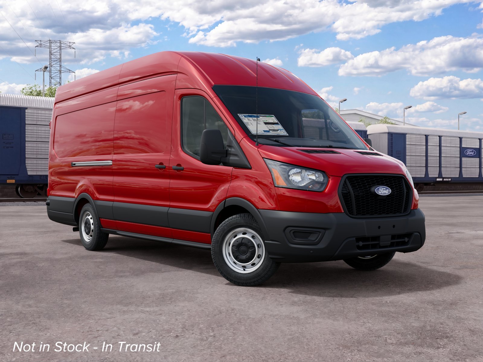 New 2027 Race Red Ford Cargo Van image 4