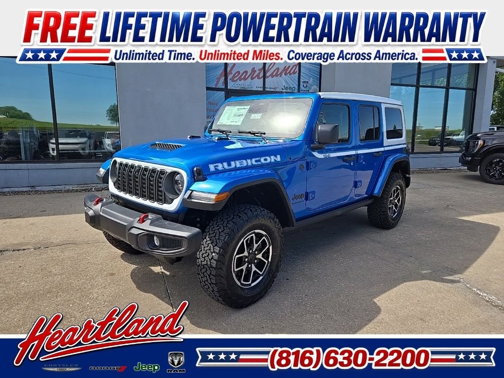 New 2026 Hydro Blue Pearl-Coat Exterior Paint Jeep Rubicon image 1