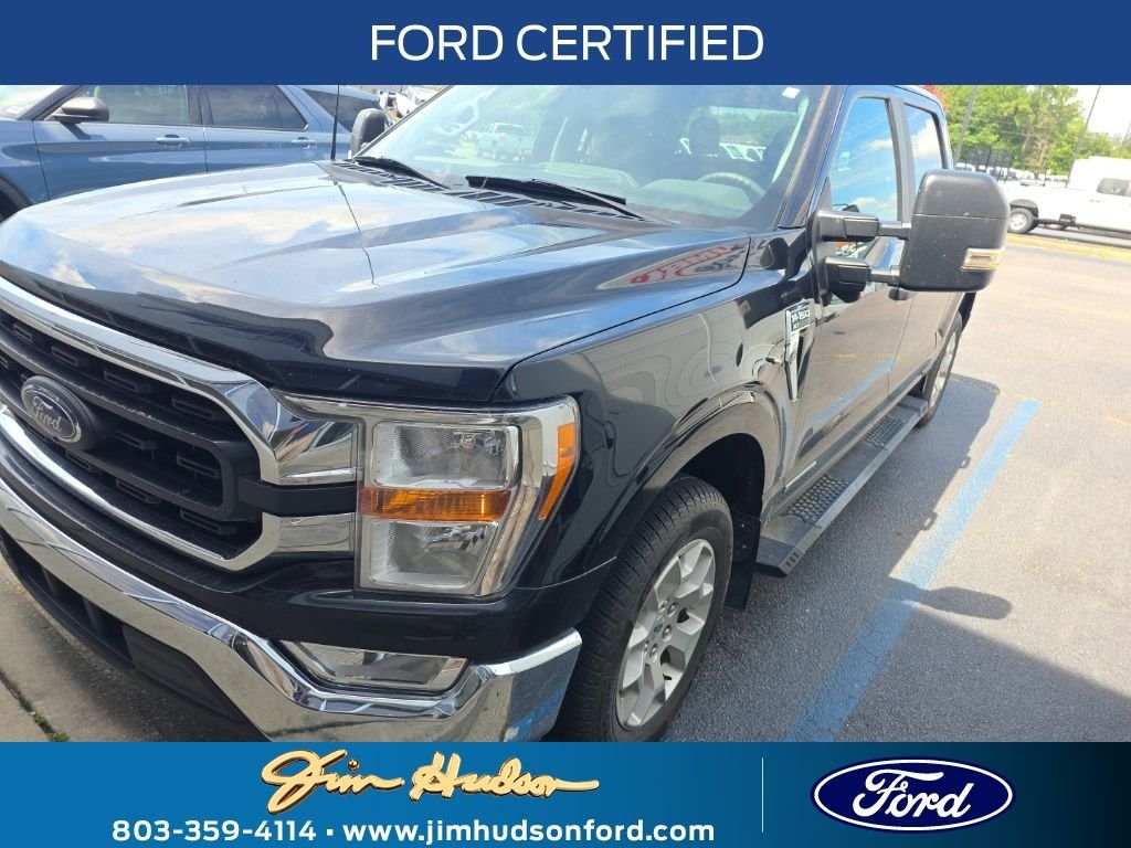 Certified Used 2021 Black Ford XLT image 1