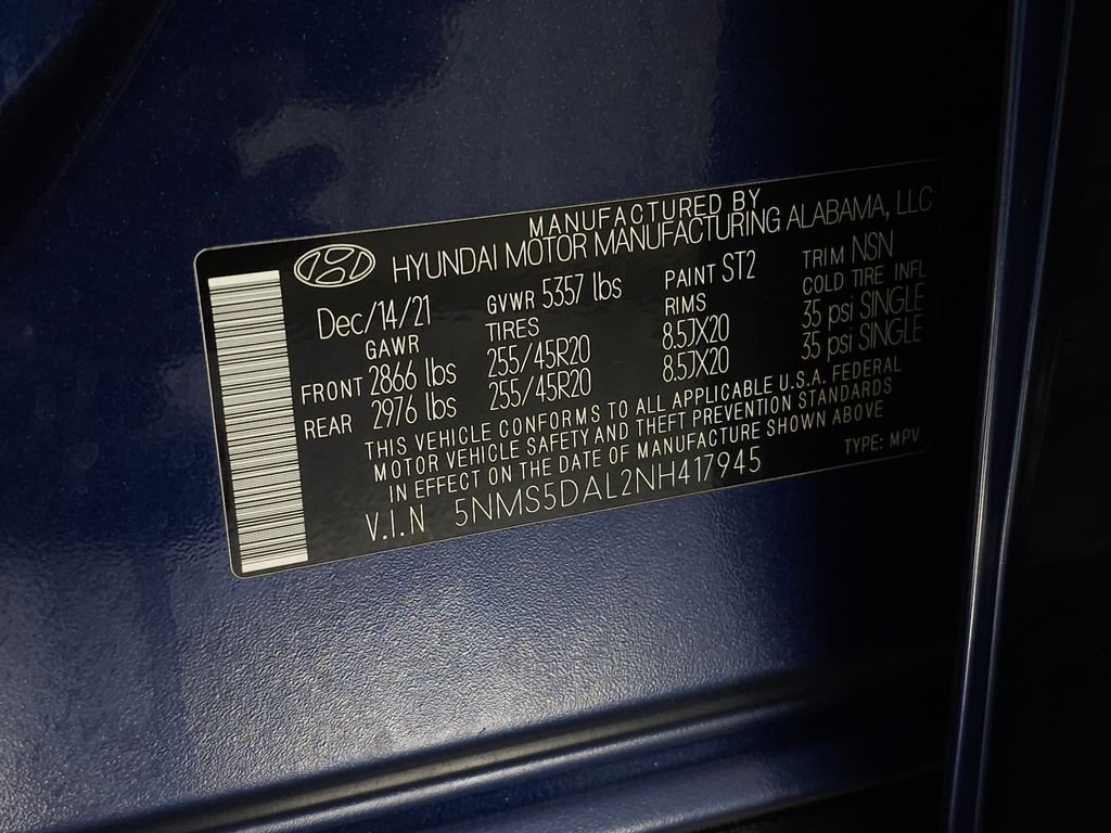 Used 2022 Stormy Blue Hyundai Calligraphy image 40