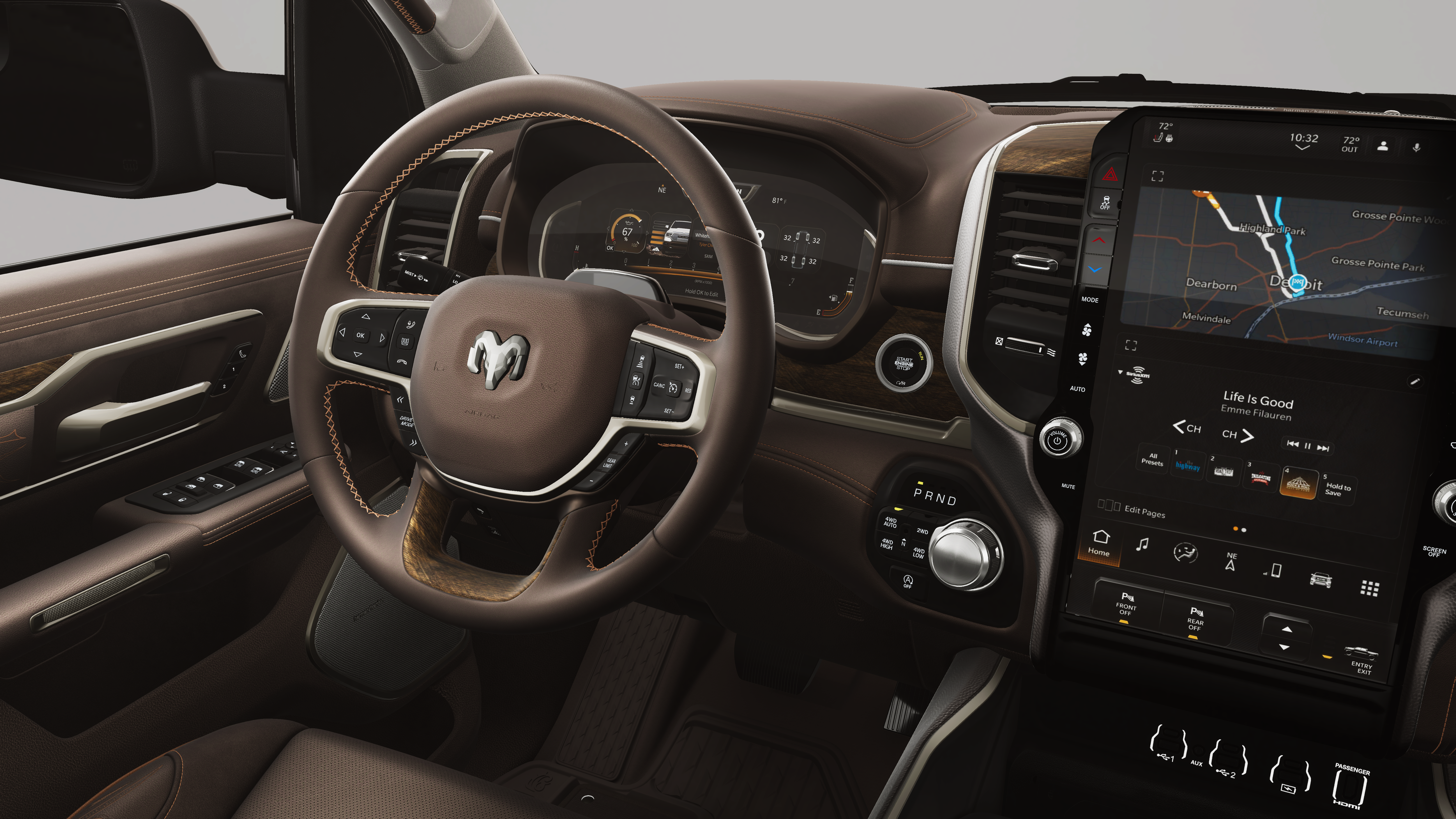 New 2026 Ivory White Tri-Coat Pearl-Coat Exterior Paint RAM Limited Longhorn image 21