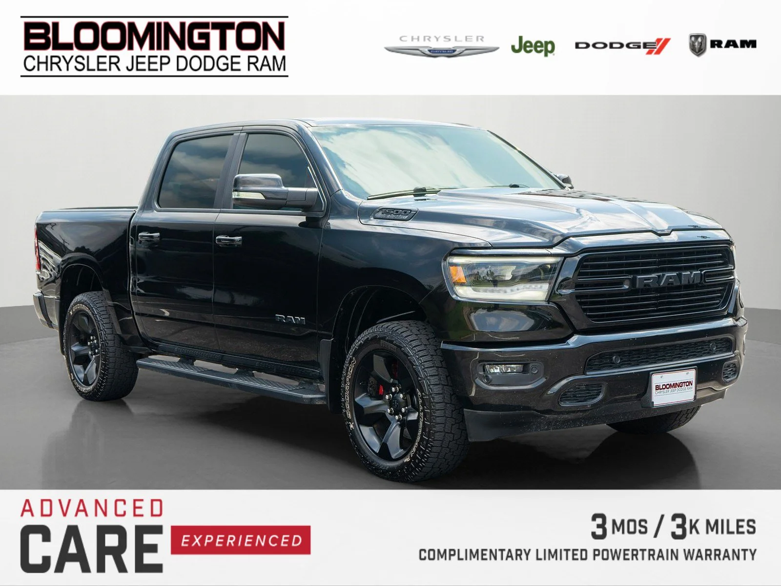 Used 2019 Diamond Black Crystal Pearlcoat Ram Big Horn/Lone Star image 1
