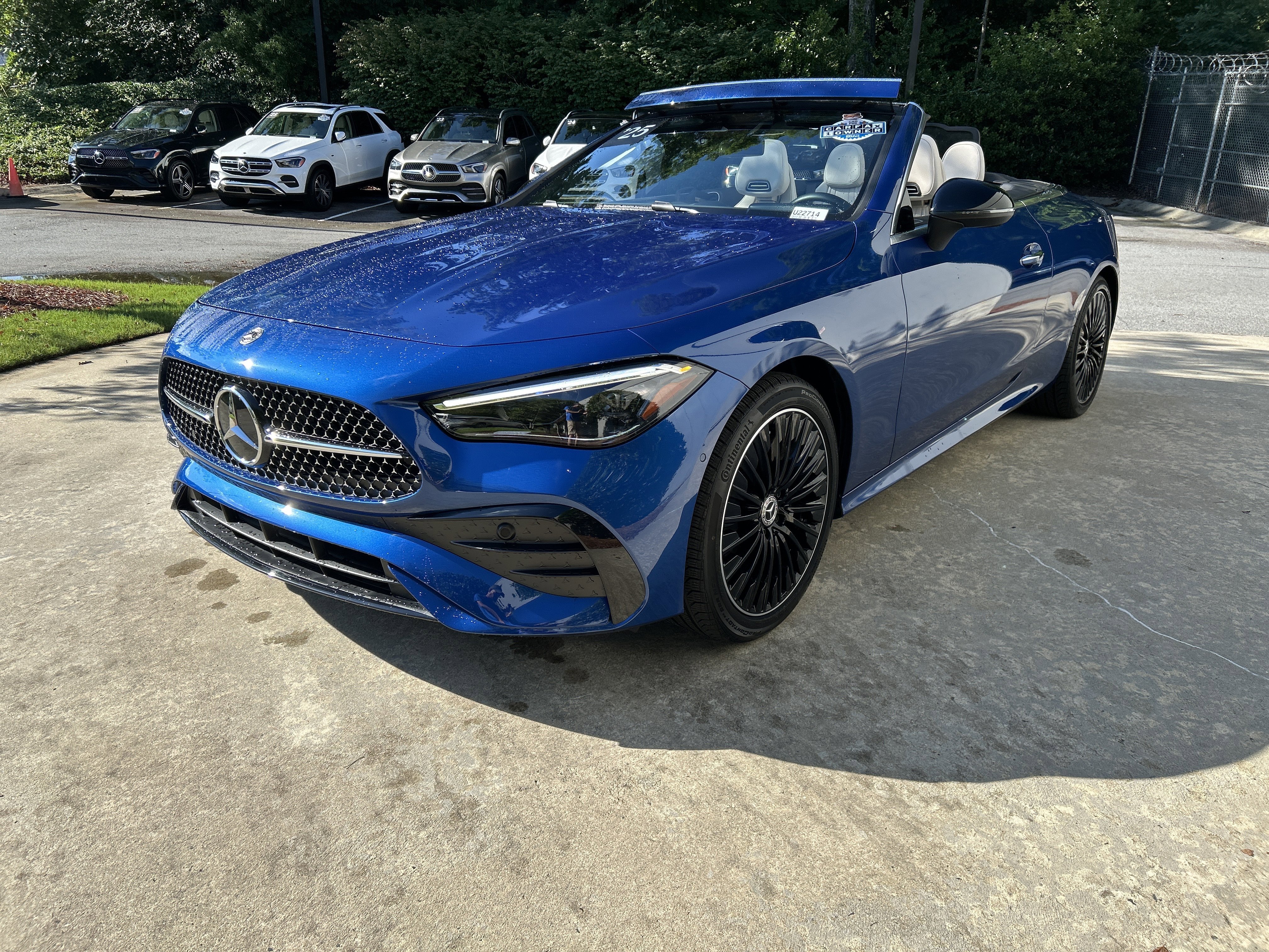 Certified Used 2025 Sterling Blue Metallic Mercedes-Benz CLE 300 4MATIC® Cabriolet image 3