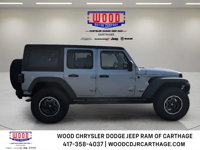 Used 2018 Billet Silver Metallic Clearcoat Jeep Unlimited Sport S image 1