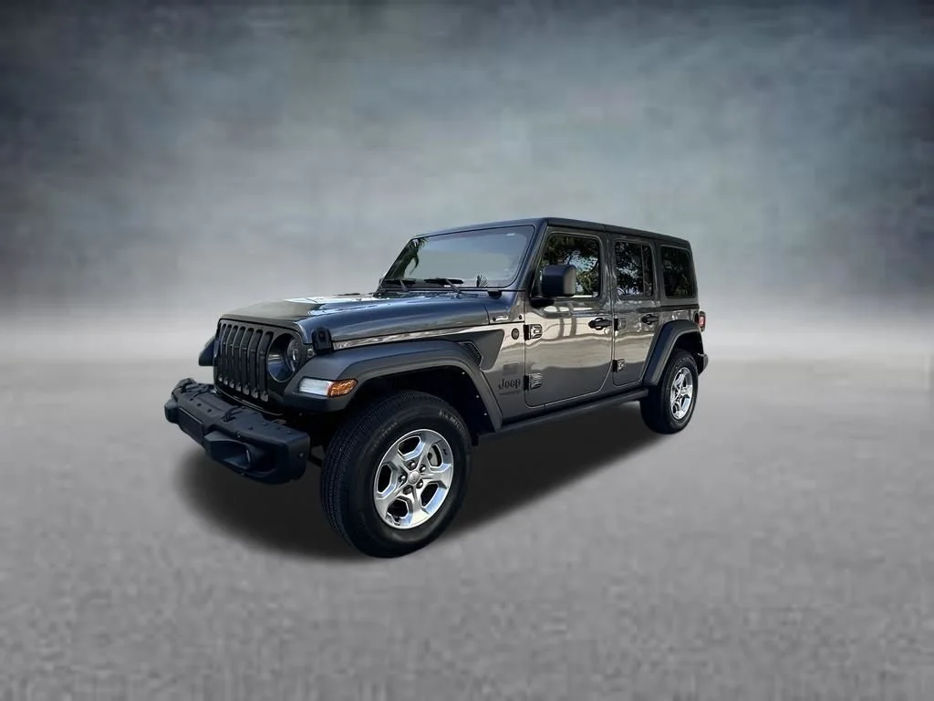 Used 2021 Gray Jeep Unlimited Sport image 3
