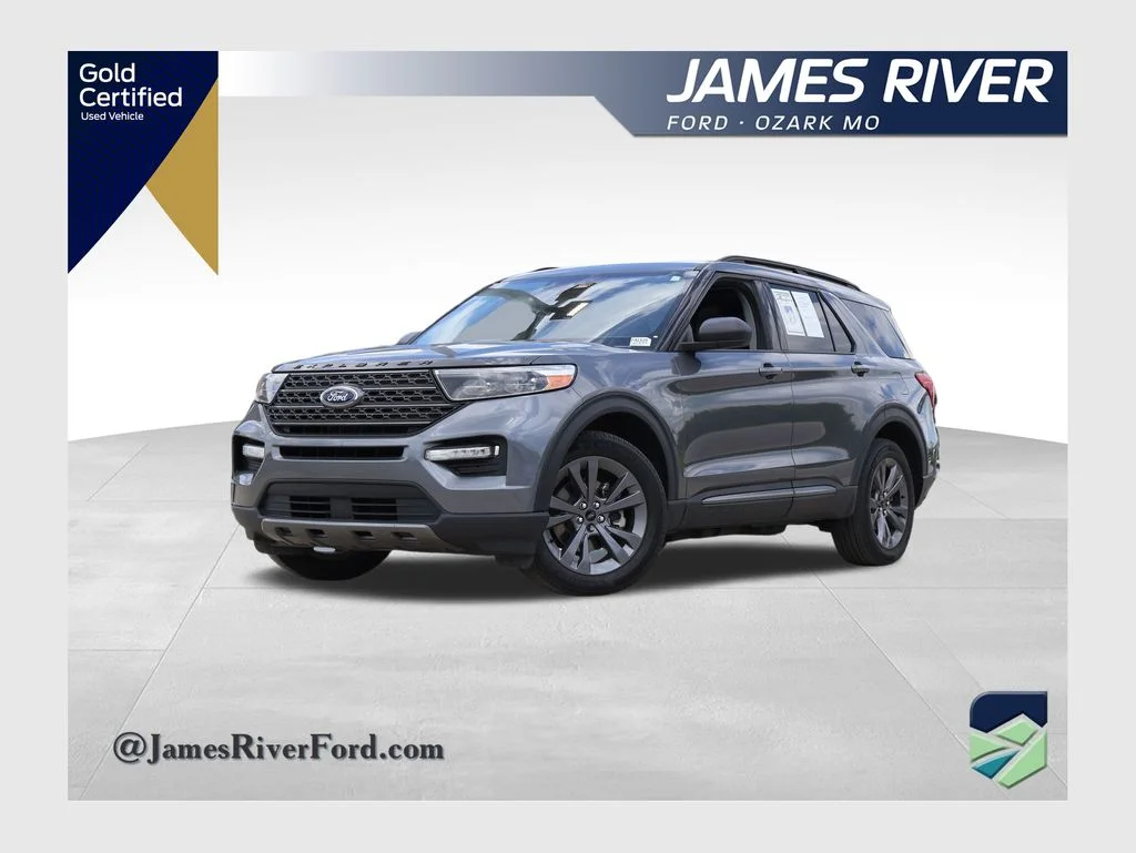 Certified Used 2023 Gray Metallic Ford XLT image 1